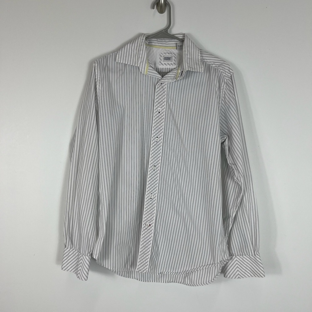Guess By Marciano Mens Long Sleeve Button Up Shirt size L